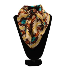 0909208 M&F Silk Print Wild Rag -Southwest Print