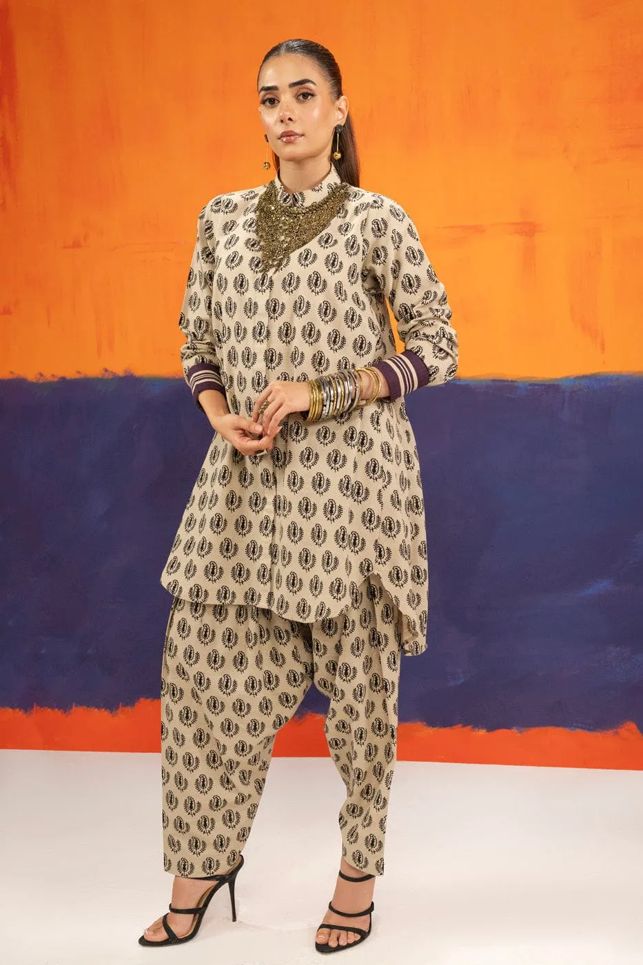 1 Pc Printed Khaddar Shirt 
