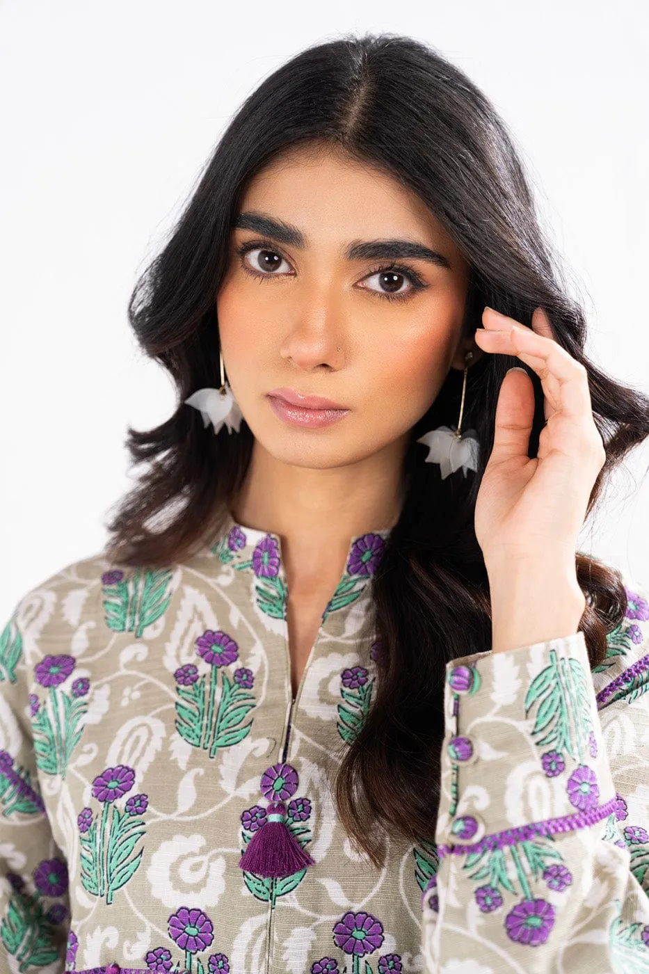 1 Pc Printed Khaddar Shirt 