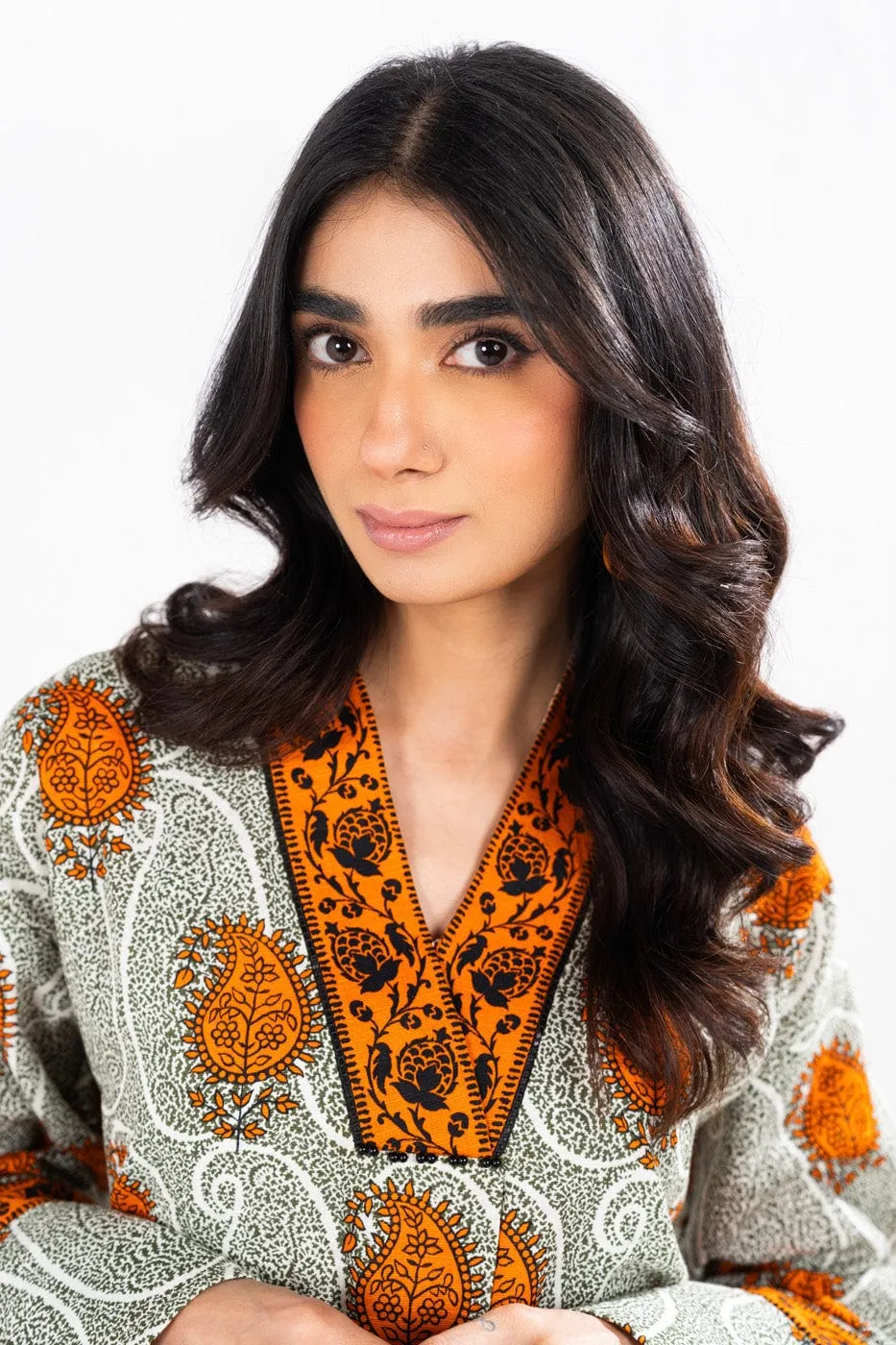 1 Pc Printed Khaddar Shirt 