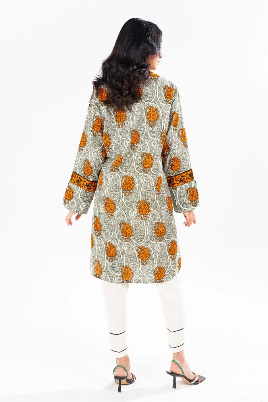 1 Pc Printed Khaddar Shirt 