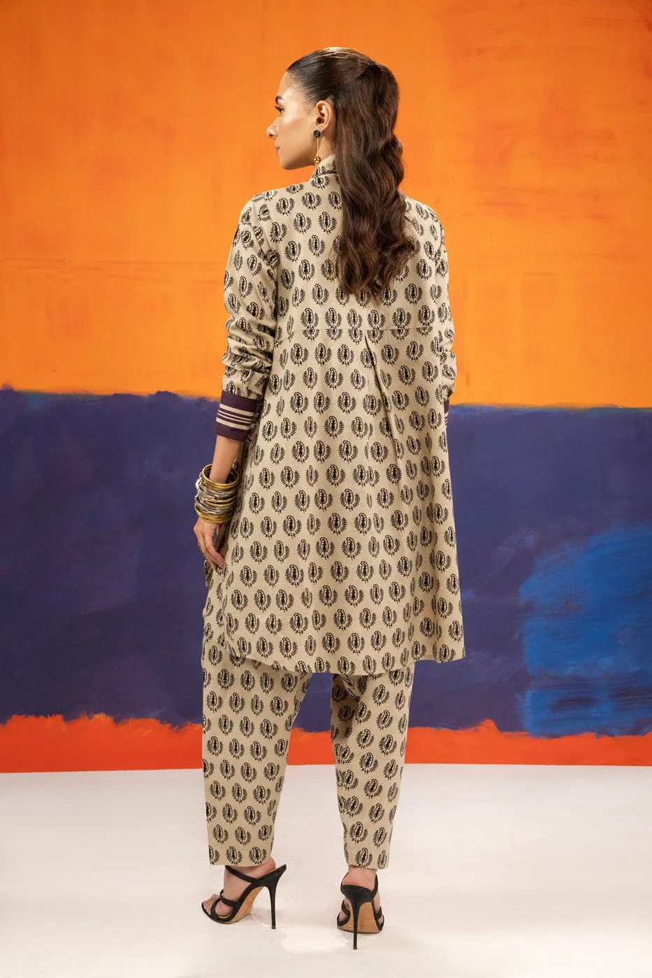 1 Pc Printed Khaddar Shirt 