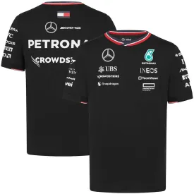 2024 Mercedes AMG Petronas Formula 1 Team Official T-Shirt - Black