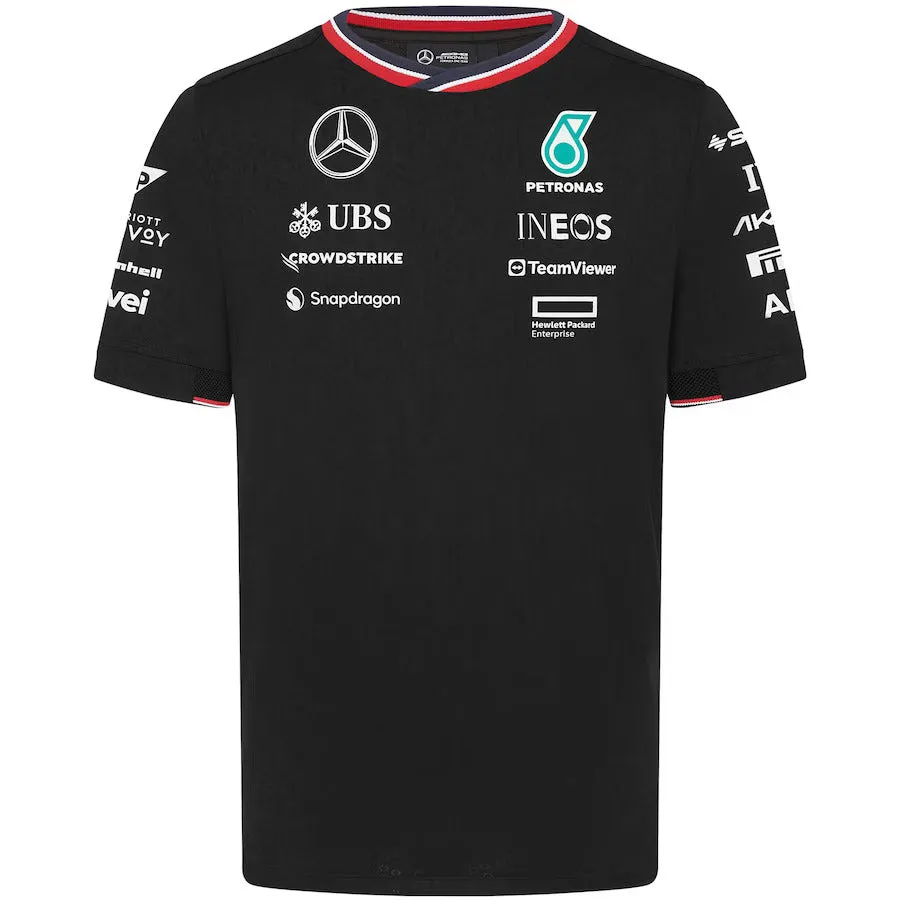 2024 Mercedes AMG Petronas Formula 1 Team Official T-Shirt - Black