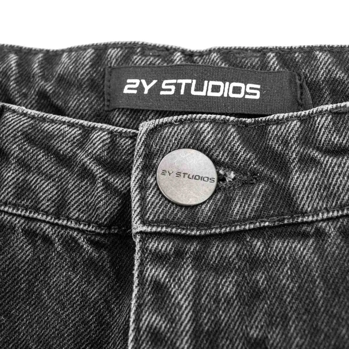 2Y Studios Adrik Basic Baggy Jeans J-B-10001-WBLK - schwarz gewaschen