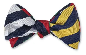 4 Way Silk Stripes Bowtie, Stripes