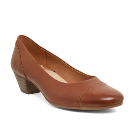 Acton Heel in Cognac Leather