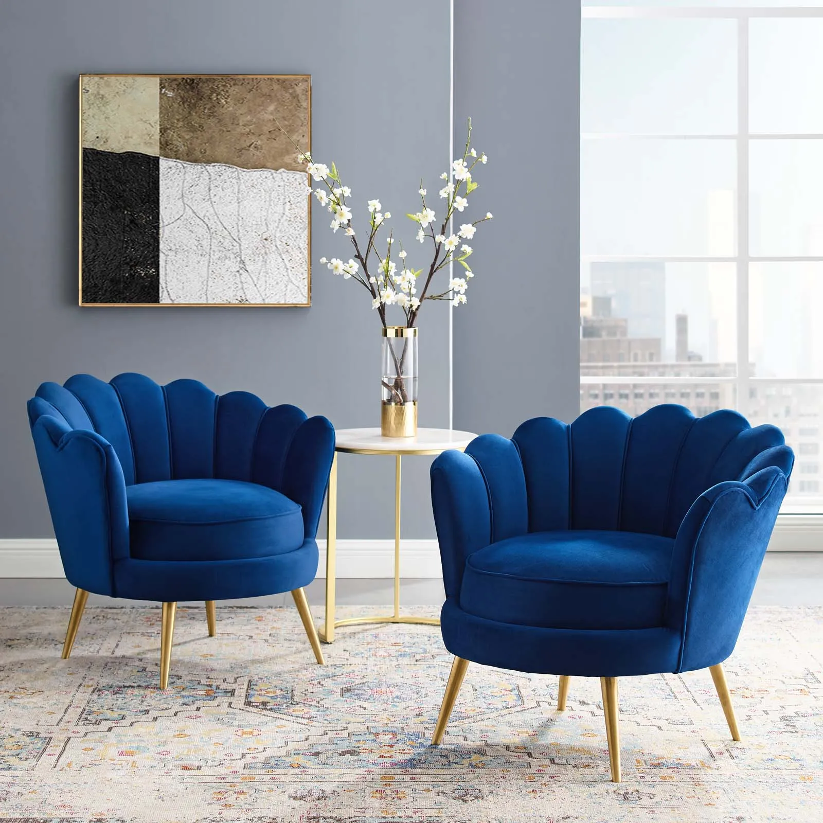 Admire Accent Armchair Performance Velvet Set of 2 By Modway - EEI-4294