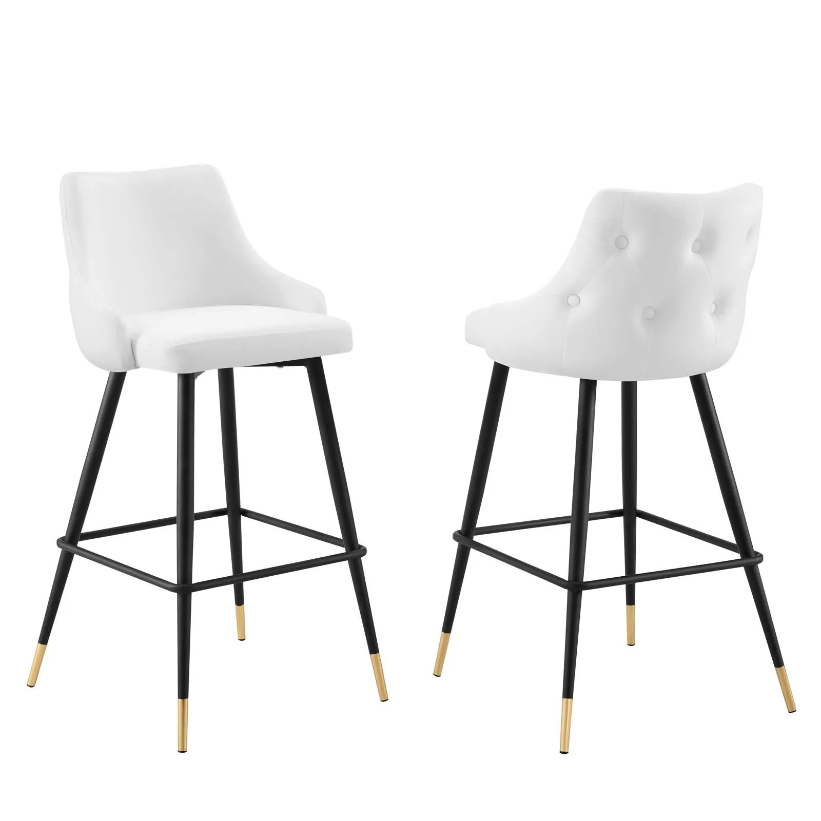 Adorn Performance Velvet Bar Stool Set of 2 By Modway - EEI-4595 - White