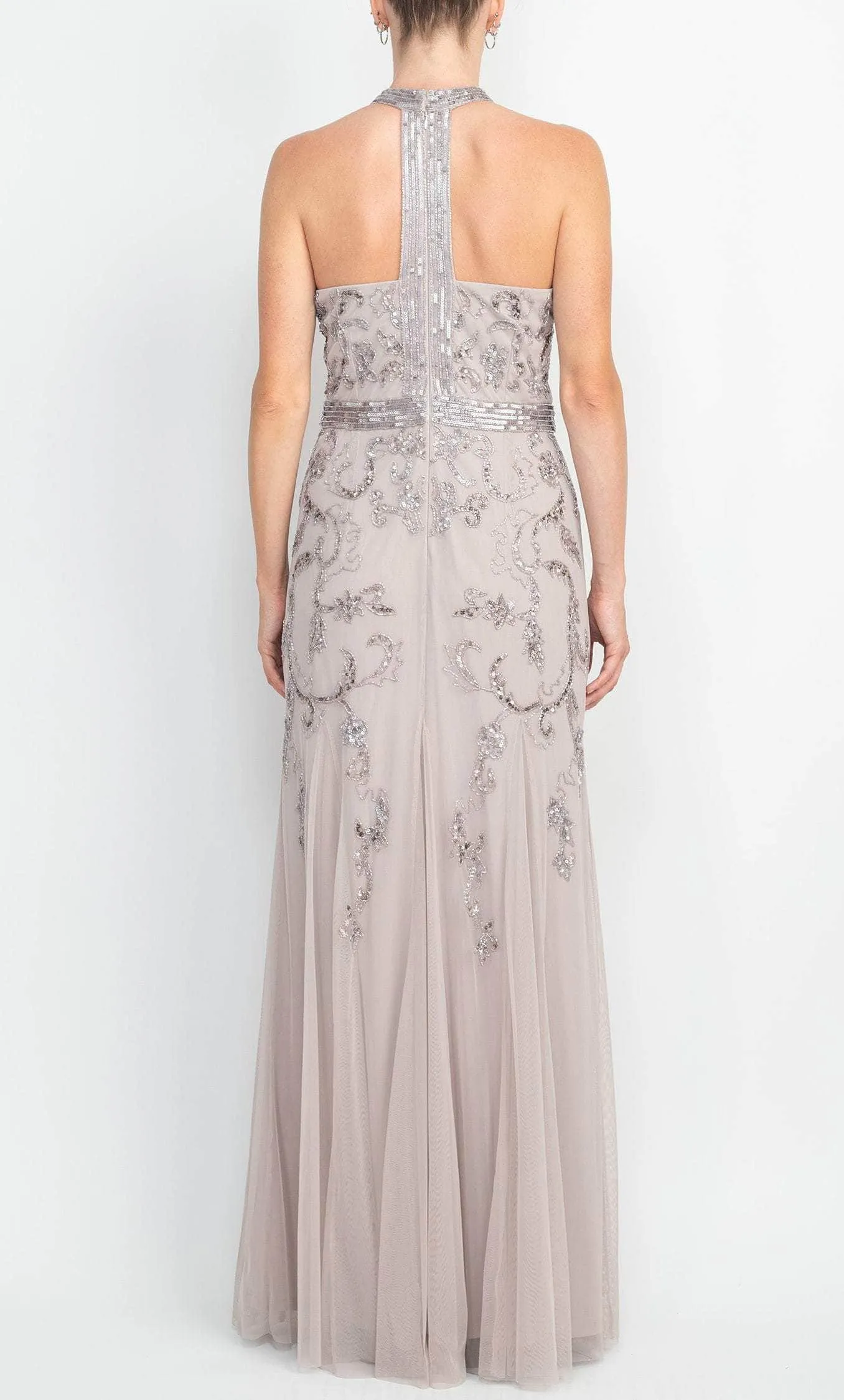 Adrianna Papell AP1E209162 - Halter Neck Sleeveless Evening Dress