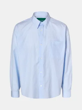 AnrVolund Shirt L/S Cashmere Blue/Skyway/White