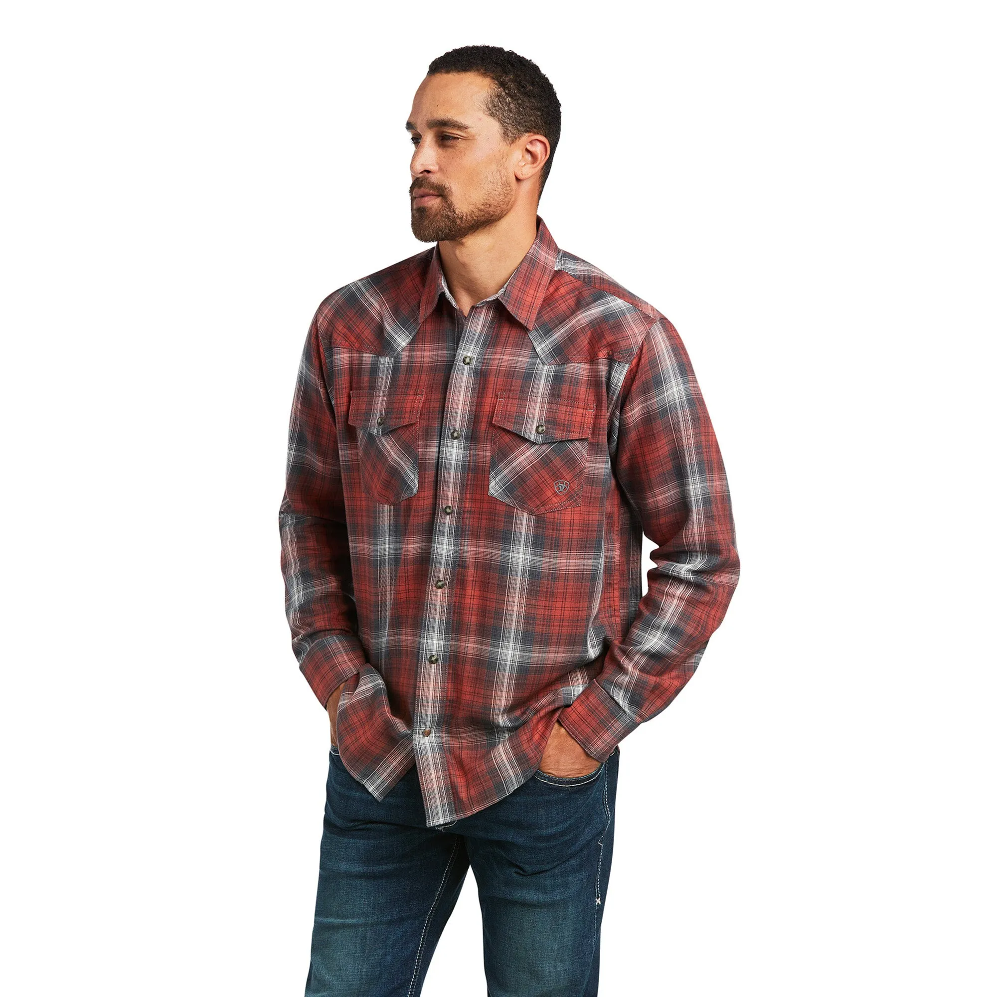 Ariat Mens Haddison Retro Snap Long Sleeved Shirt 10039281