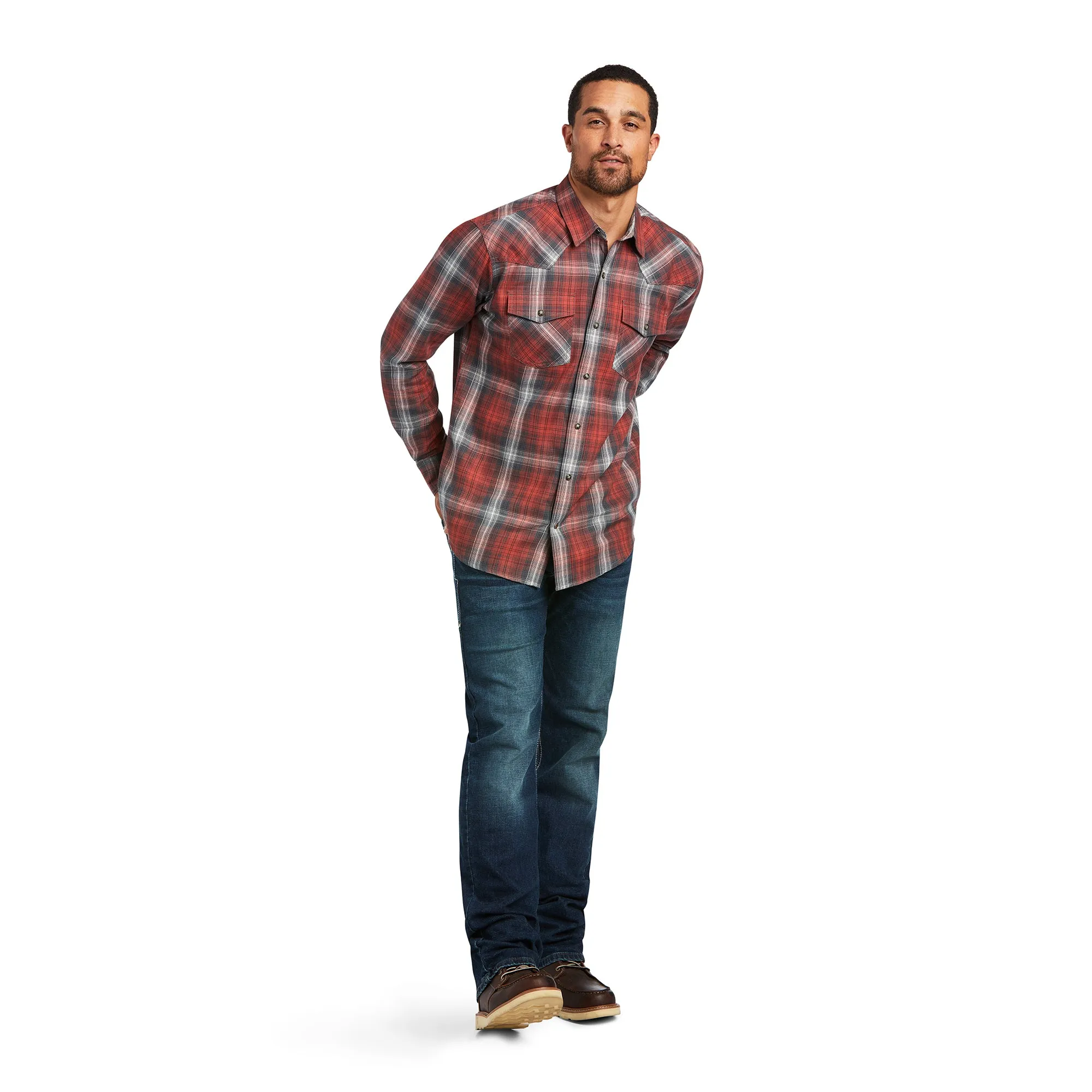 Ariat Mens Haddison Retro Snap Long Sleeved Shirt 10039281