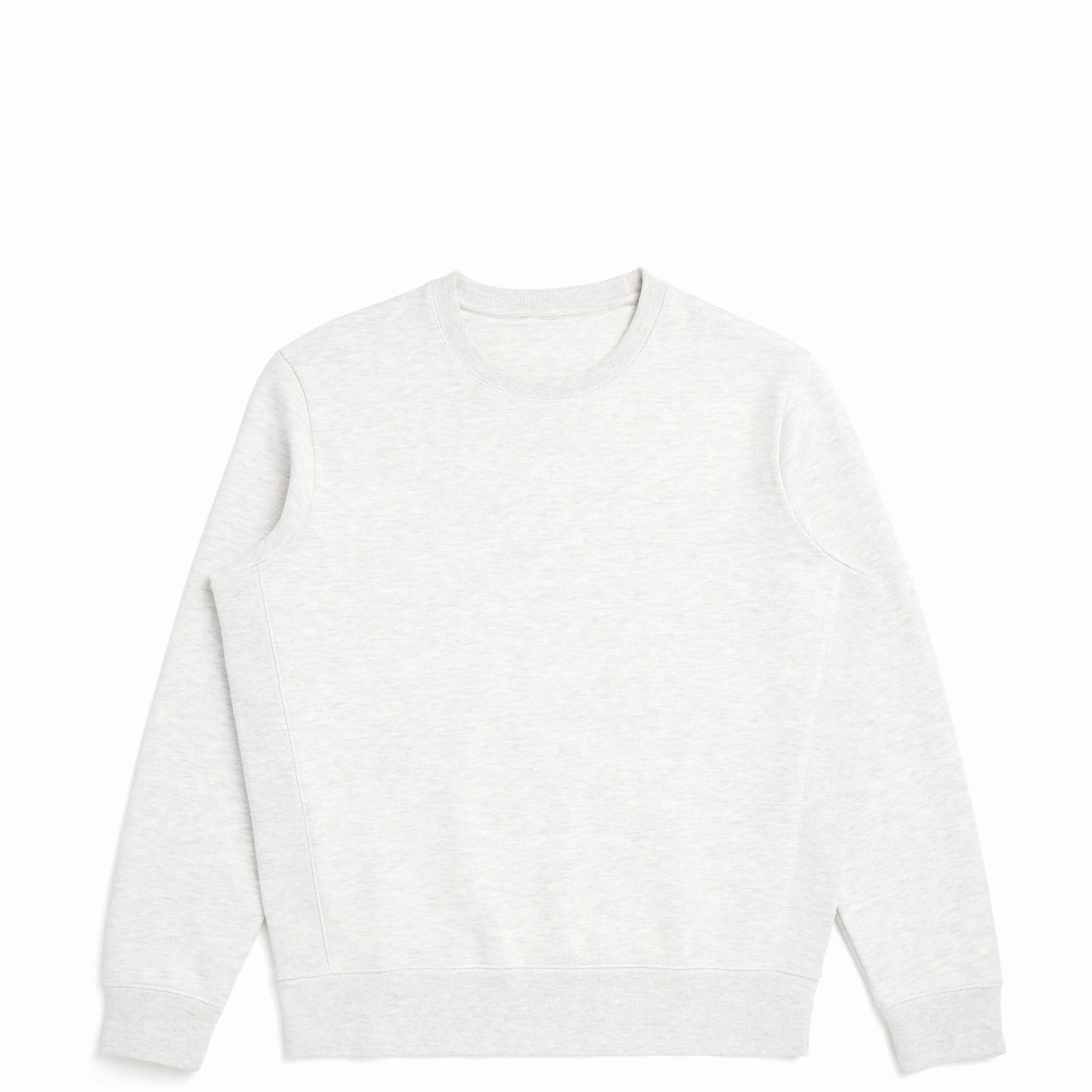 Ash Heather Organic Cotton Crewneck Sweatshirt
