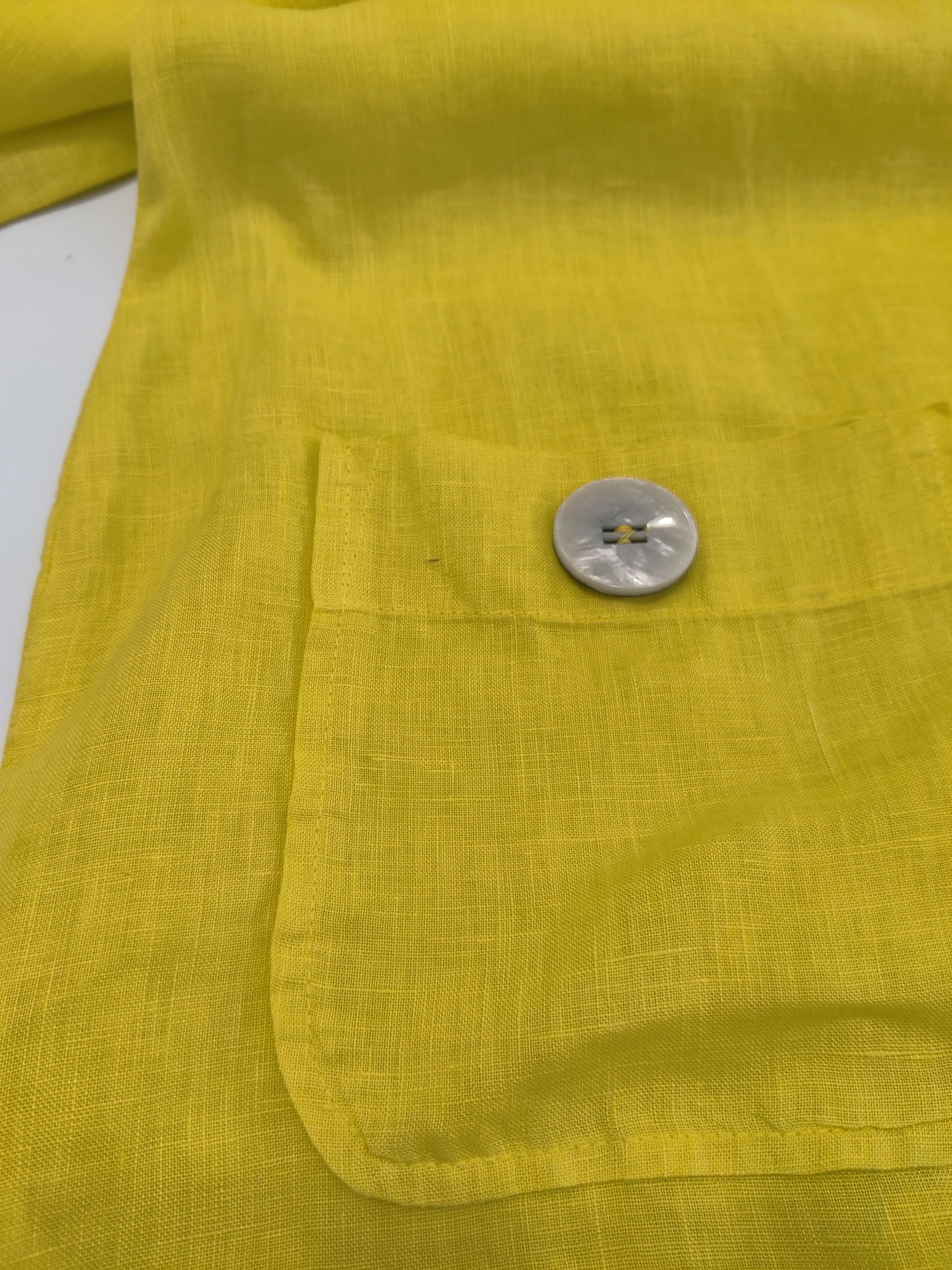 Asimetric Pocket Button Blouse Curve