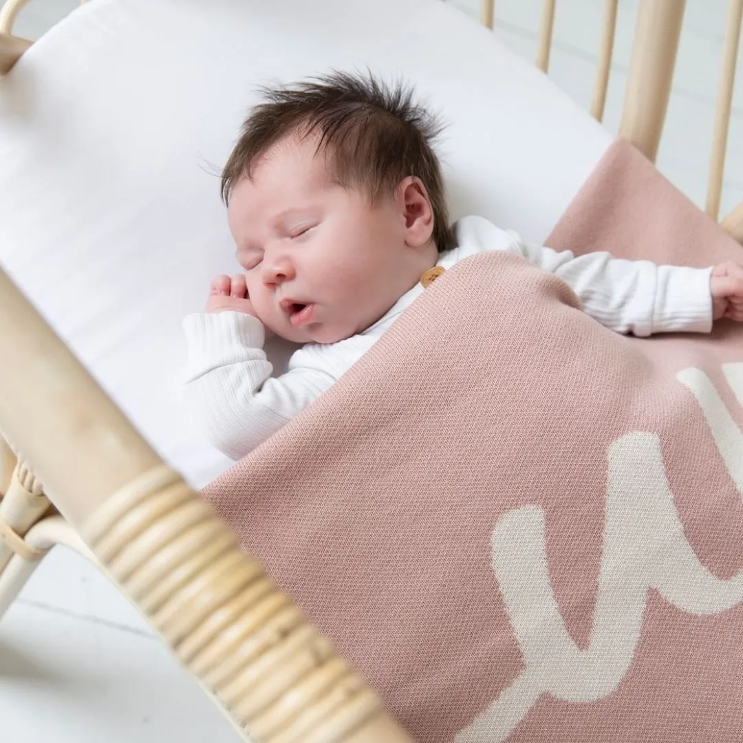 Ballet Personalized Organic Cotton Knitted Blanket
