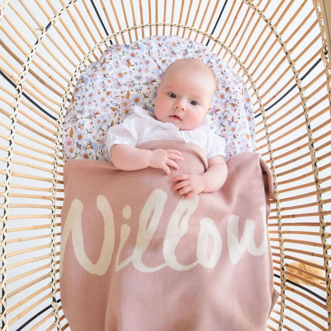 Ballet Personalized Organic Cotton Knitted Blanket