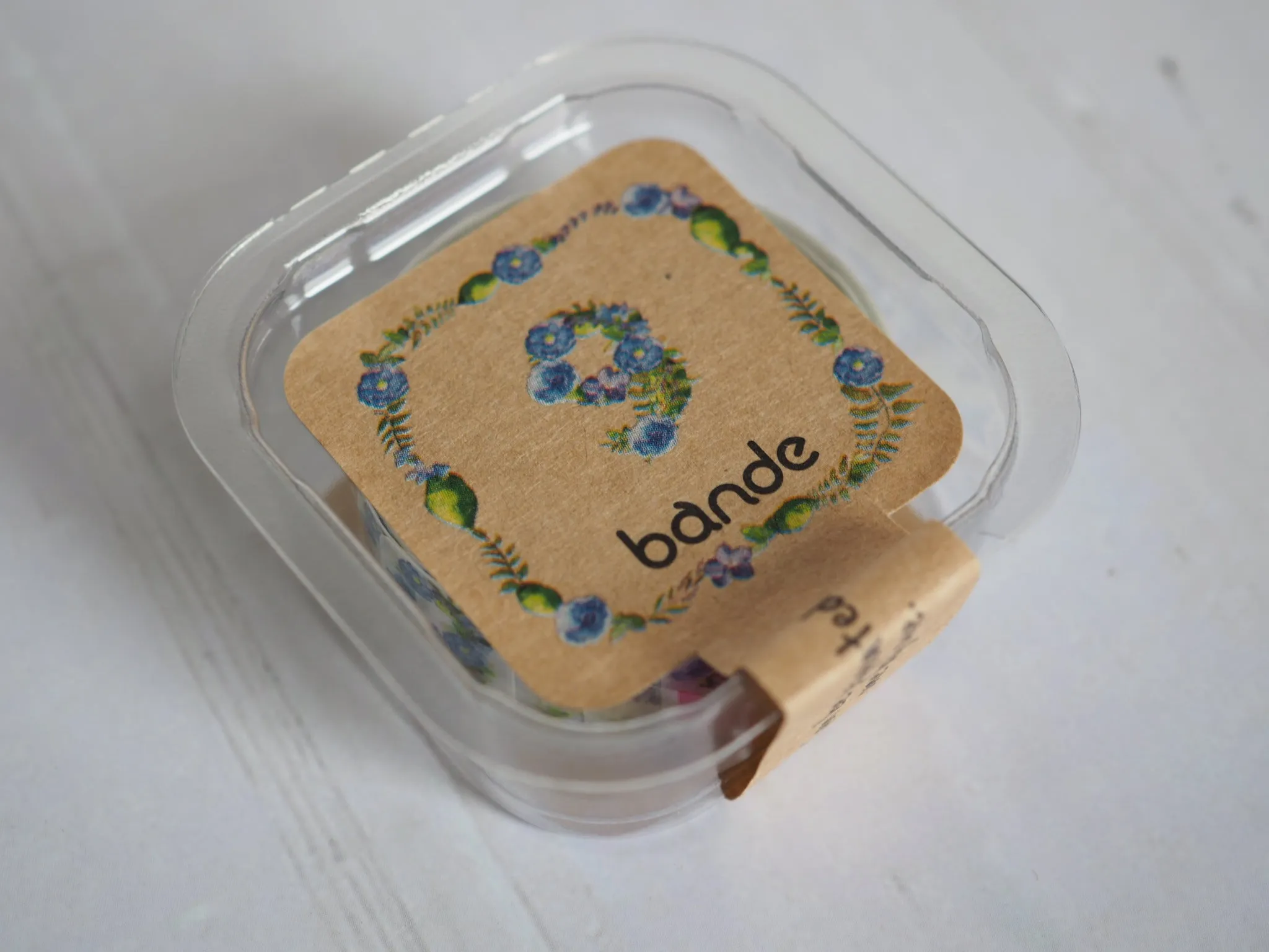 Bande Flower Number 9 Mini Washi Roll Sticker