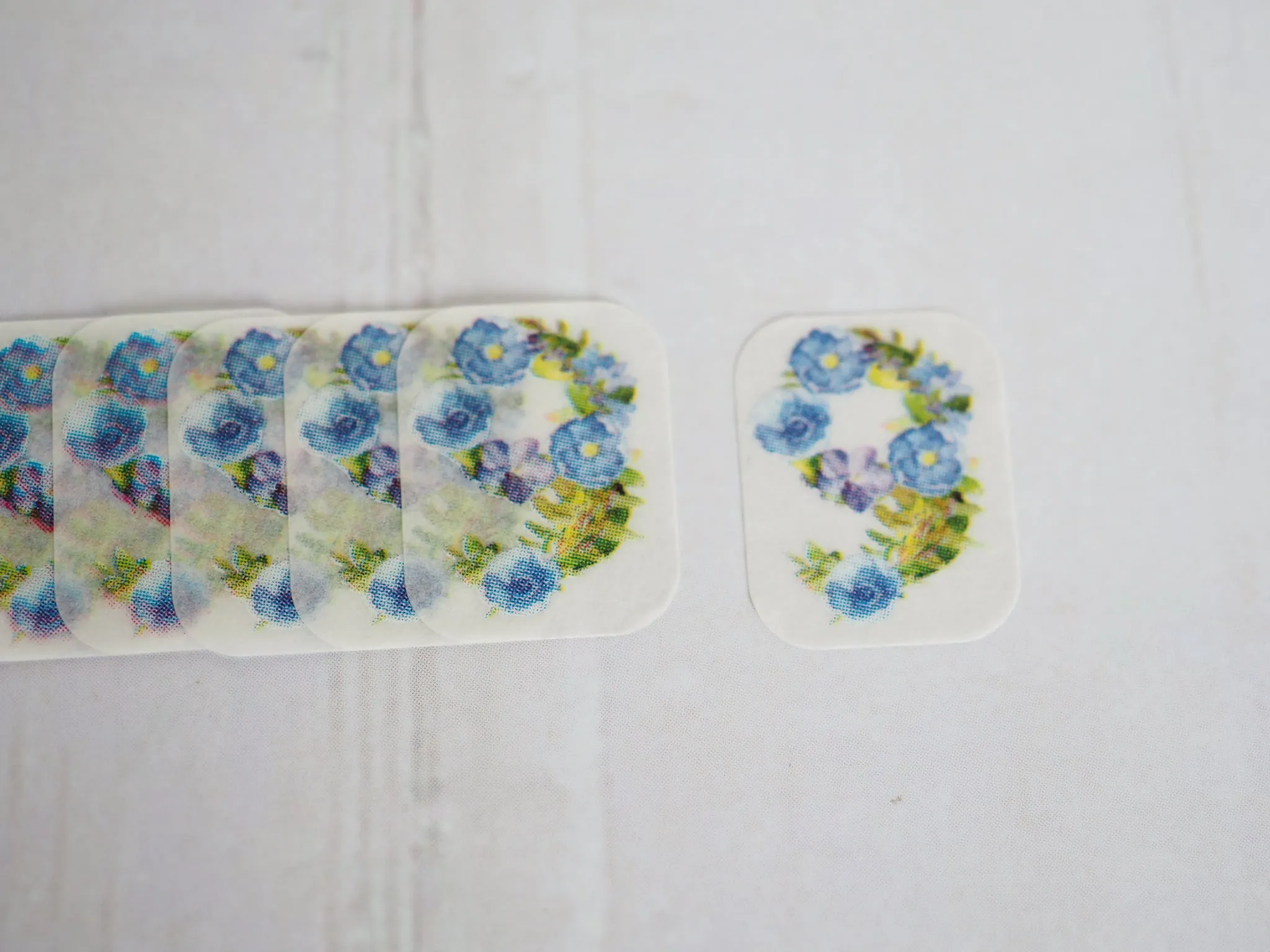 Bande Flower Number 9 Mini Washi Roll Sticker
