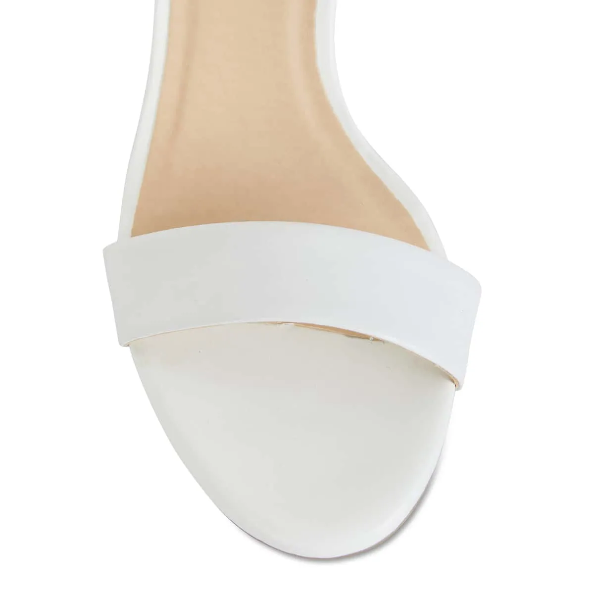 Beyond Heel in White Leather