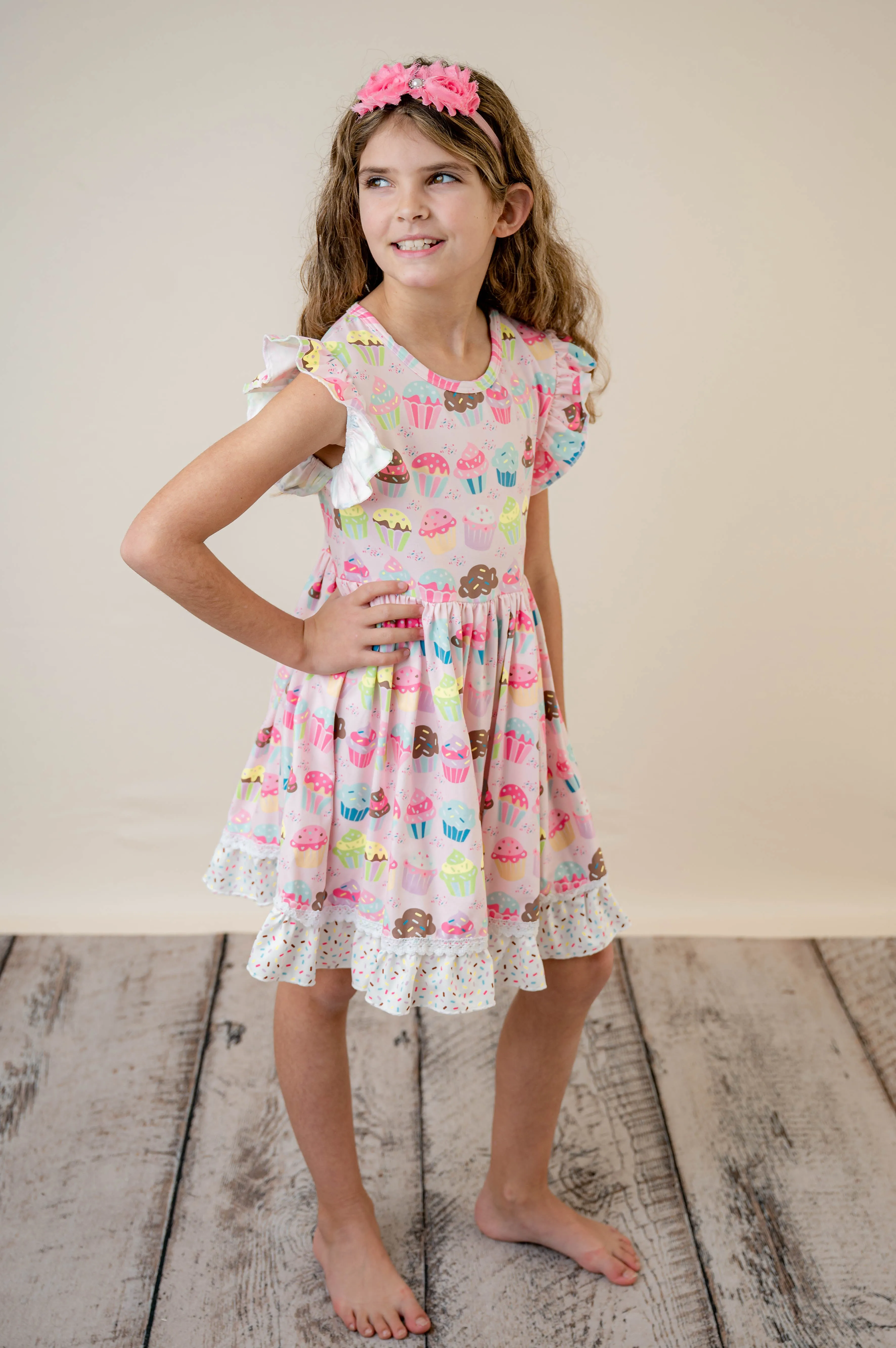 BIRTHDAY SPRINKLE CUPCAKE DRESS