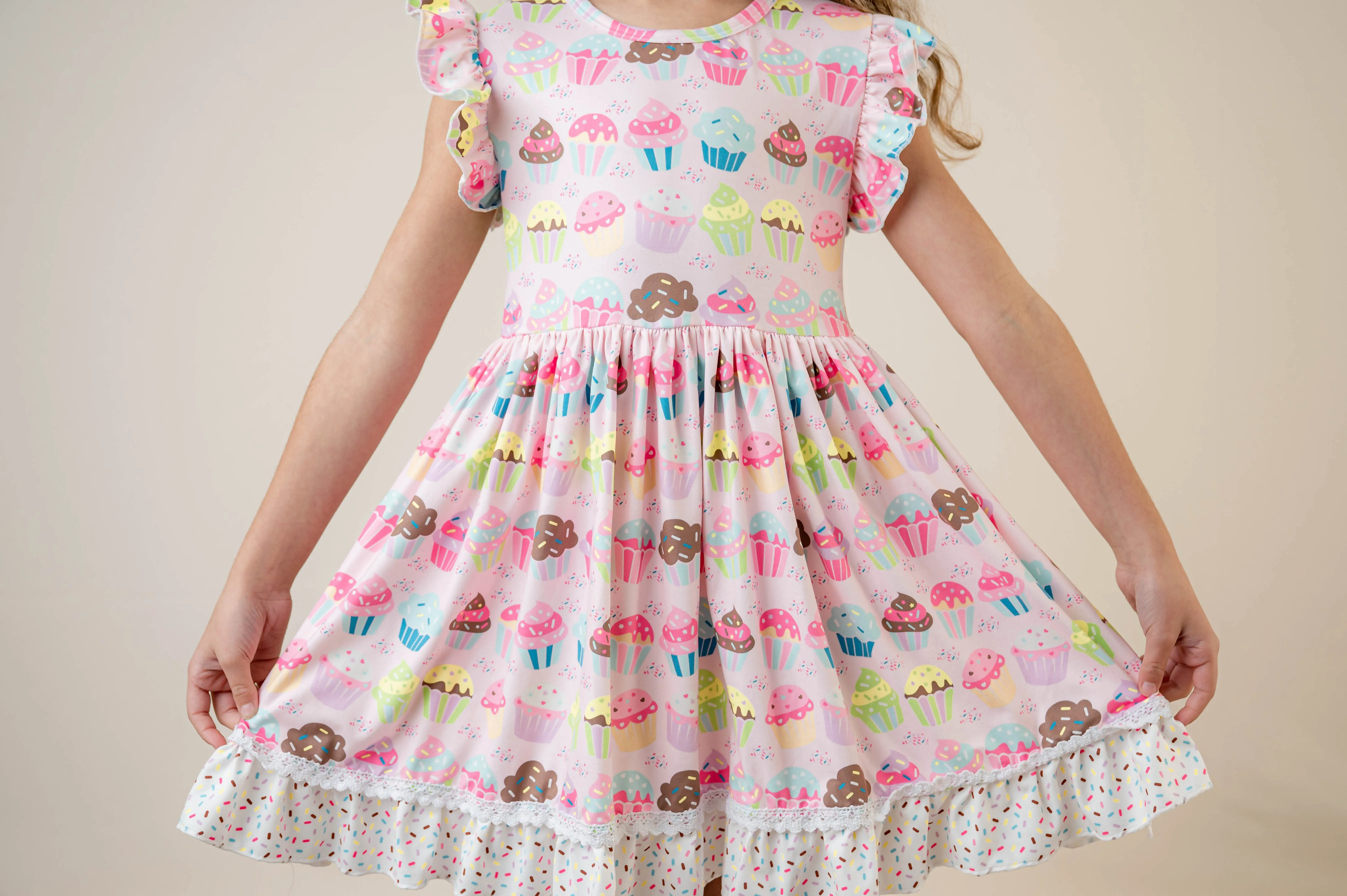BIRTHDAY SPRINKLE CUPCAKE DRESS