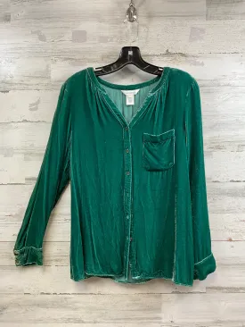 Blouse Long Sleeve By Sundance In Green, Size: S
