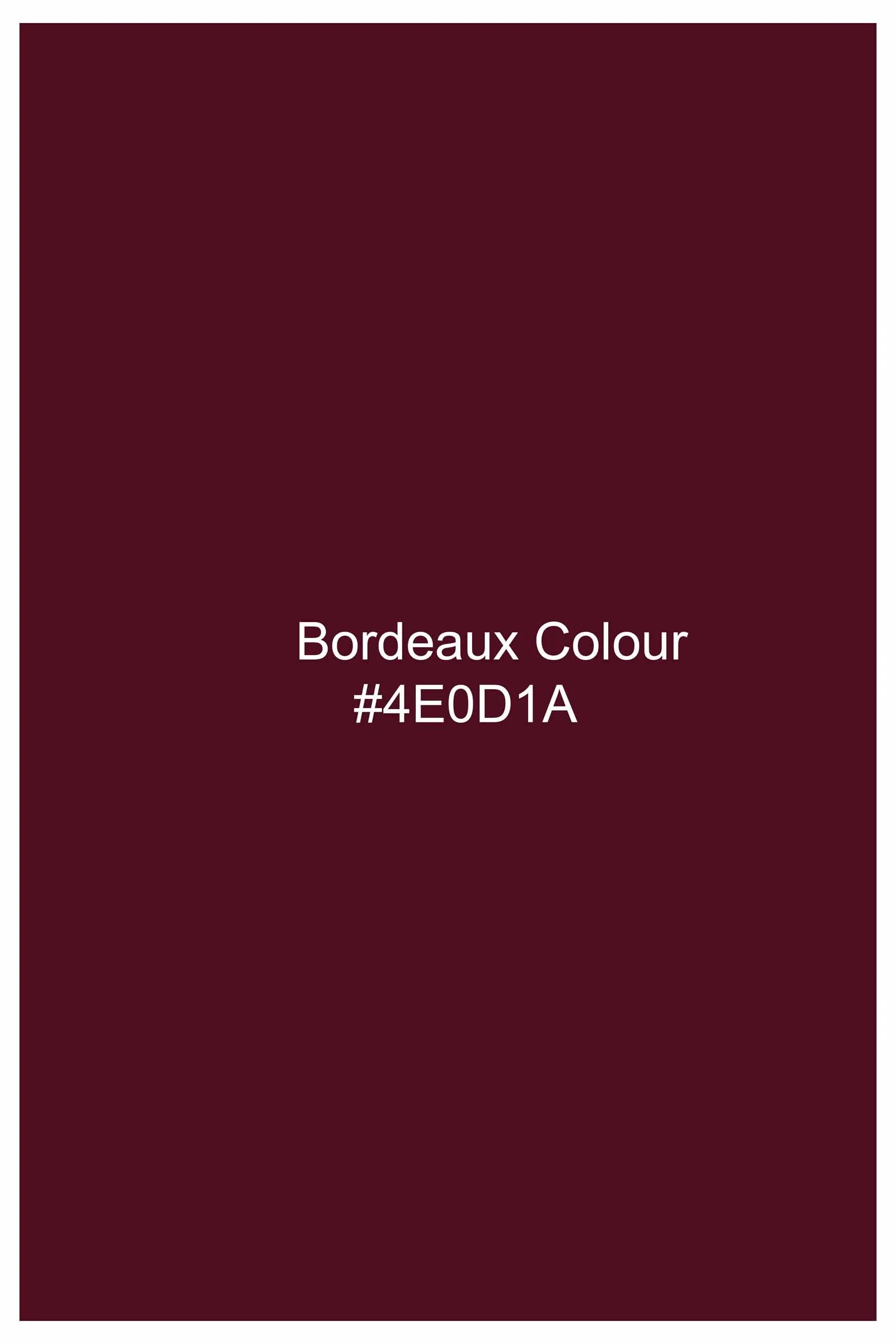 Bordeaux Maroon Eagle Hand Painted Premium Cotton Designer Shirt