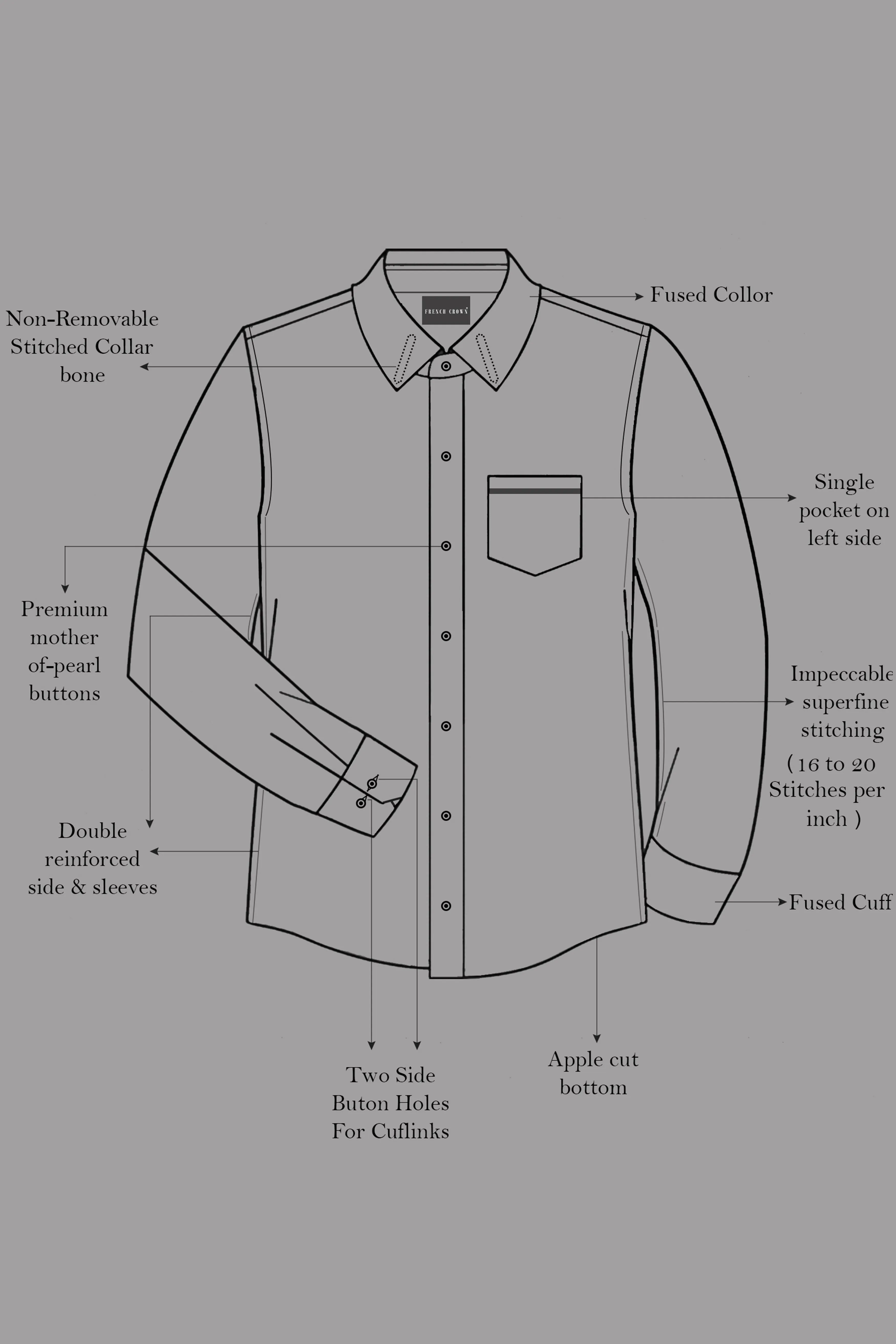 Bordeaux Maroon Eagle Hand Painted Premium Cotton Designer Shirt
