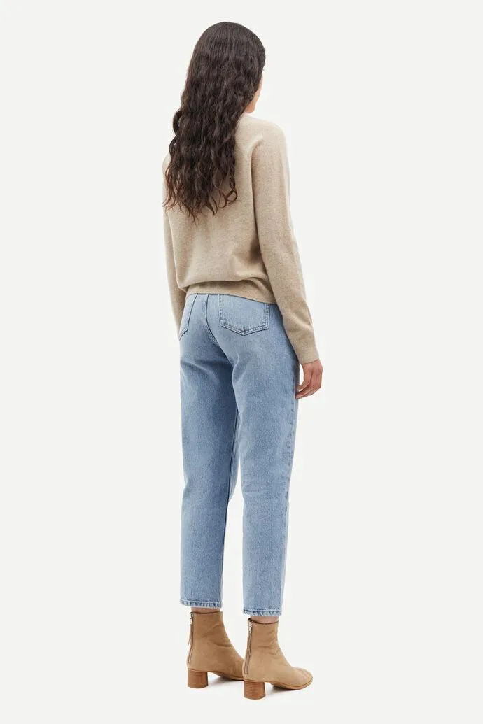 Boston Cashmere O-Neck Cream Mel