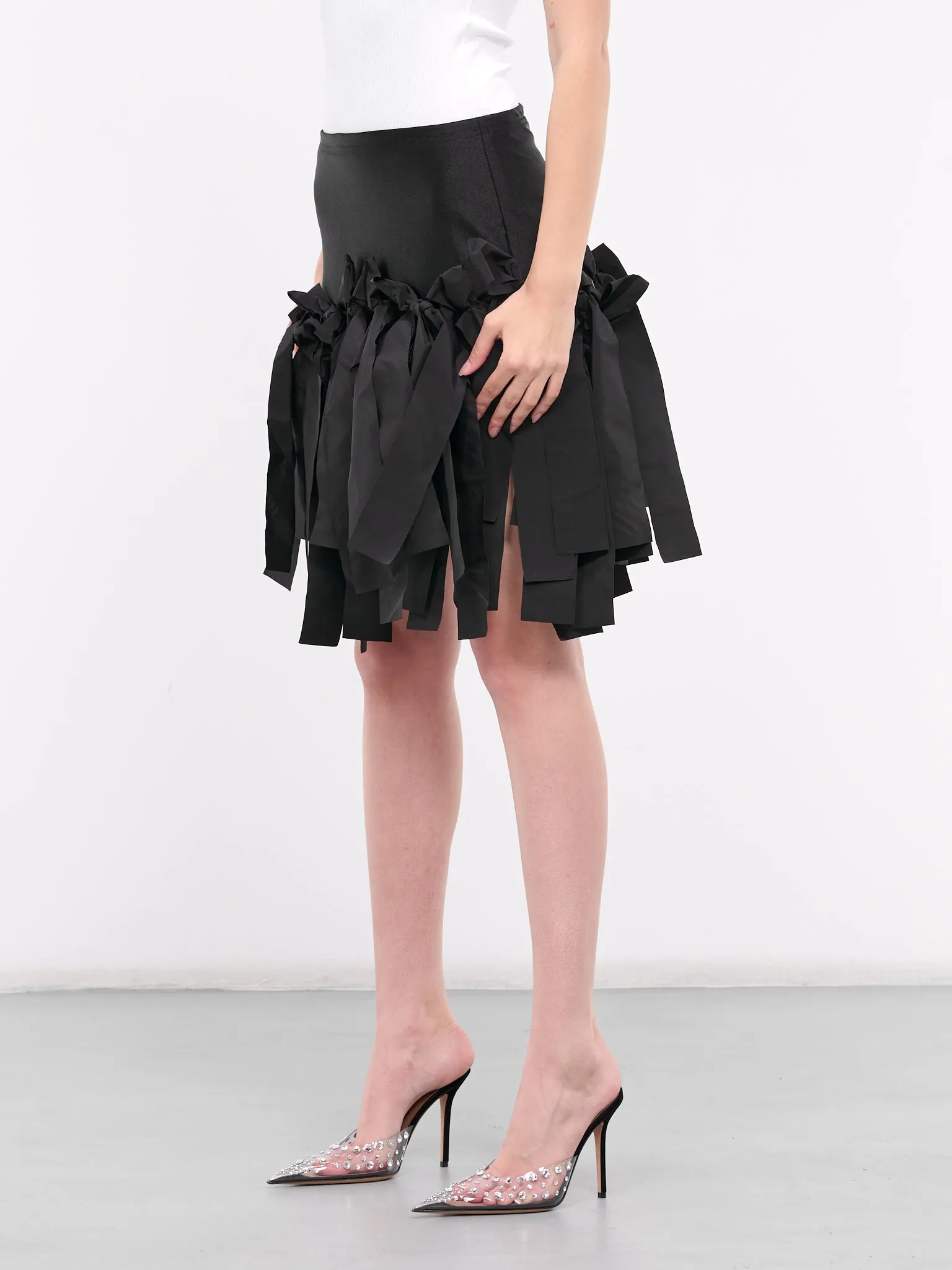 Bow Body-Con Skirt (SK026A-BLACK)