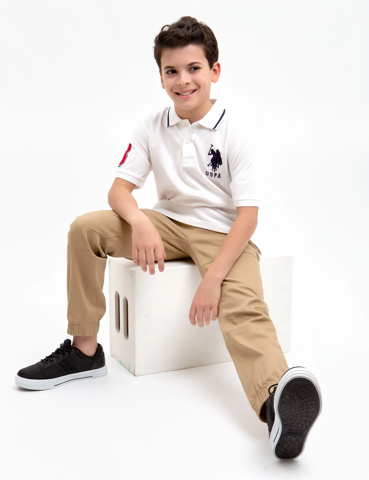 BOYS PIQUE SOLID POLO SHIRT