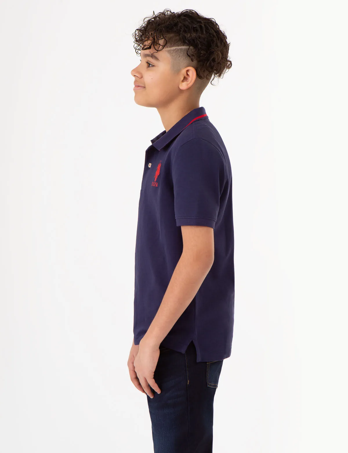 BOYS PIQUE SOLID POLO SHIRT