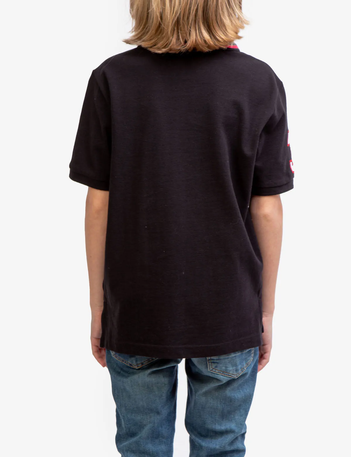 BOYS PIQUE SOLID POLO SHIRT