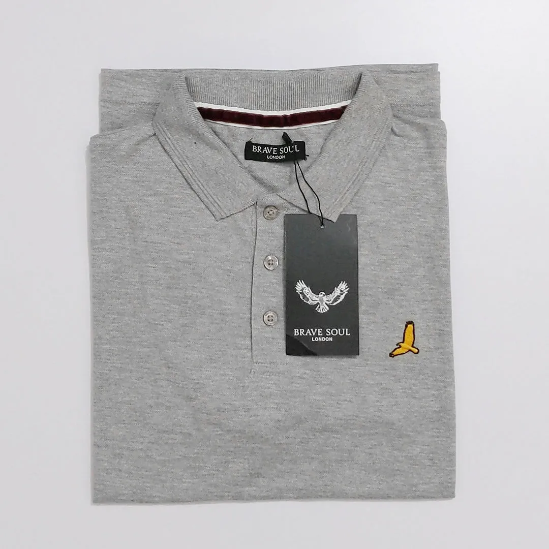 BS - Men 'Grey' Housemark Slim Fit Polo BS77