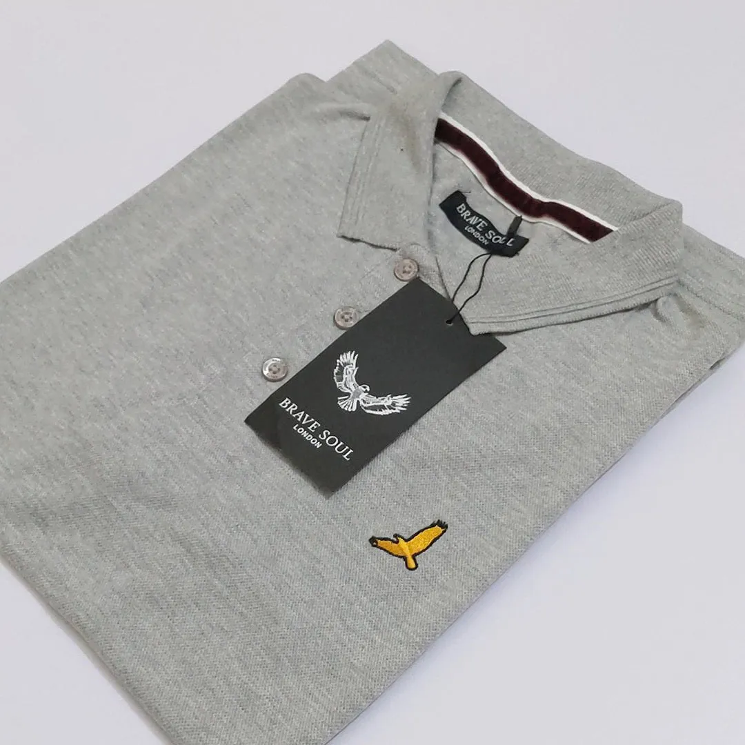 BS - Men 'Grey' Housemark Slim Fit Polo BS77