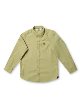 Cantabil Boy's Green Full Sleeves Shirt