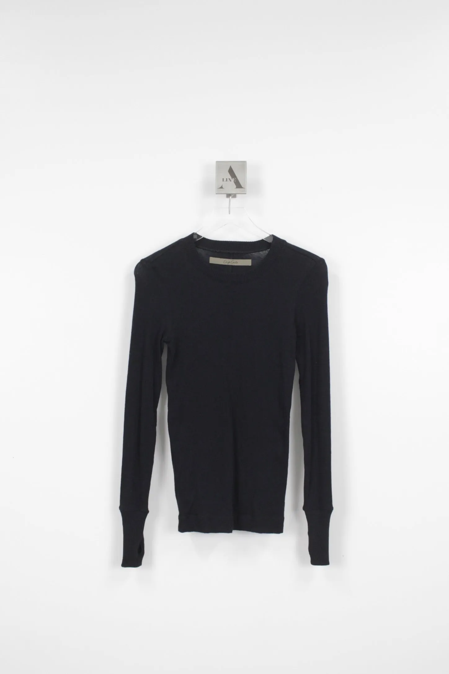 Cashmere Easy Cuffed Crew