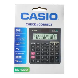 Casio MJ-120D Calculator with Check and Correct Function