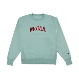MoMA Edition Nimbus Green Champion Garment-Dyed Crewneck Sweatshirt