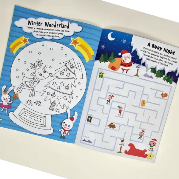 Christmas Sticker Activity Book: Santa Surprise