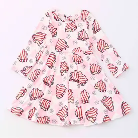 CHRISTMAS TREE CAKES TWIRL DRESS