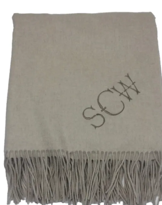 Classic cashmere blend blanket * can be monogrammed
