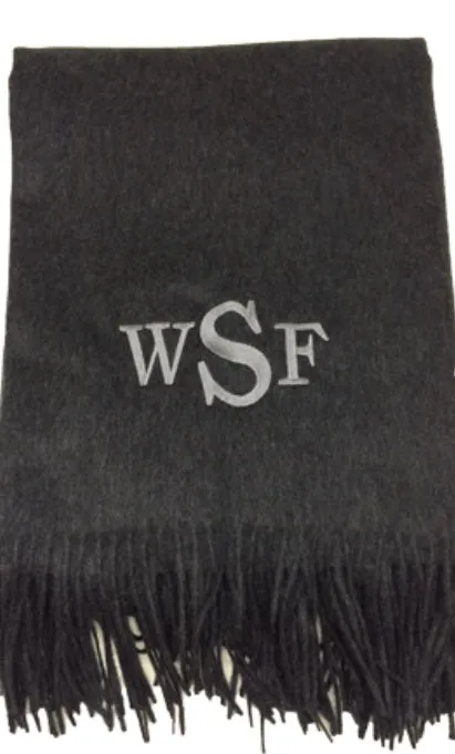 Classic cashmere blend blanket * can be monogrammed