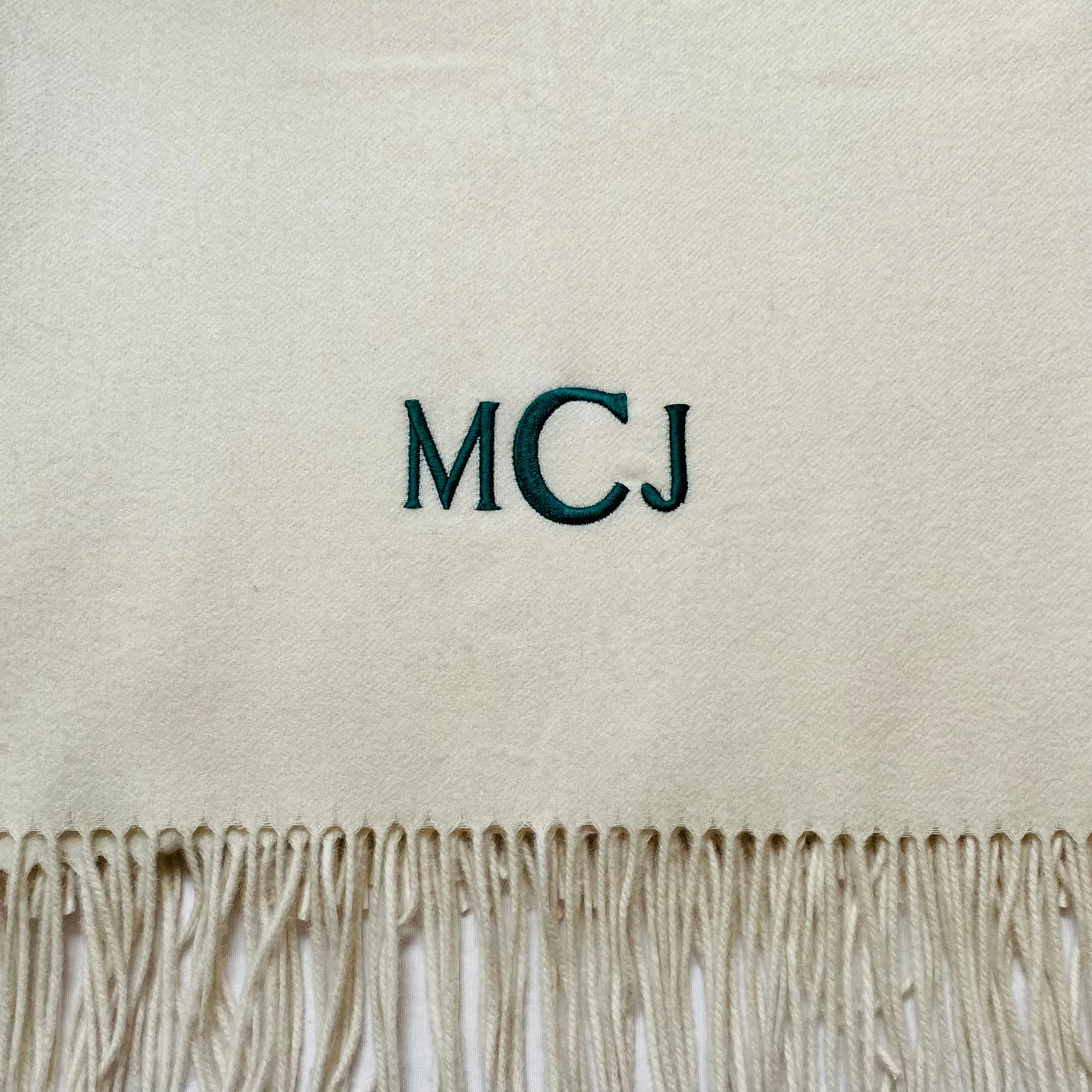 Classic cashmere blend blanket * can be monogrammed