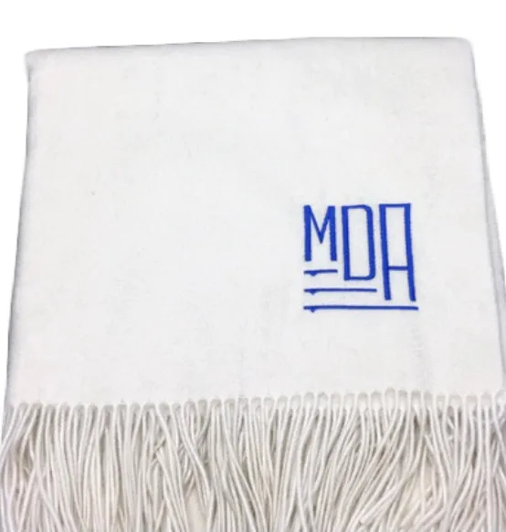 Classic cashmere blend blanket * can be monogrammed
