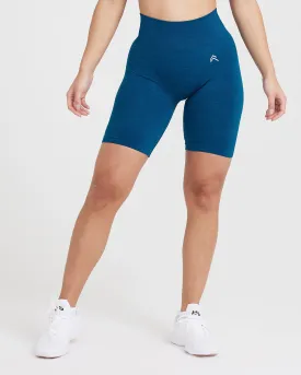 Classic Seamless 2.0 Cycling Shorts | Petrol Blue Marl