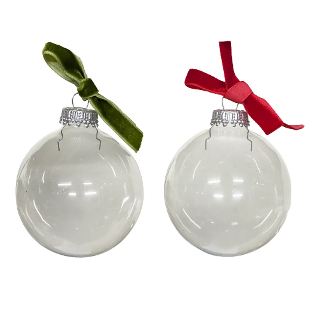 Clear Round Ornament