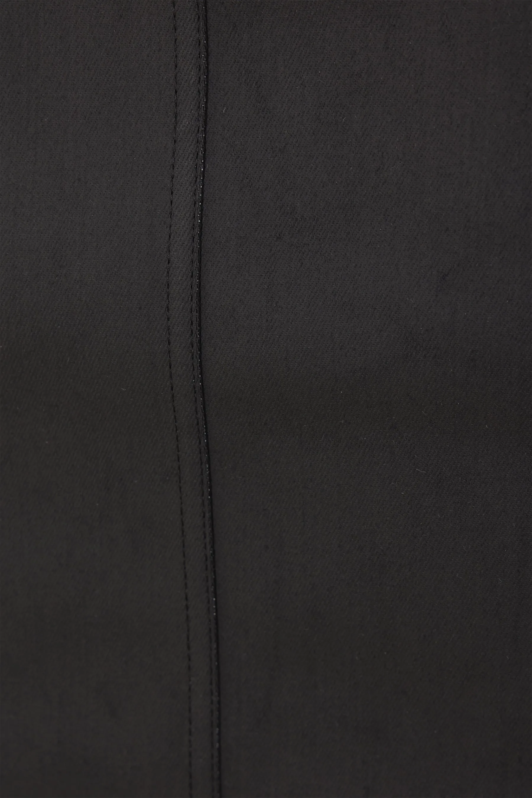 coated denim bustier dress