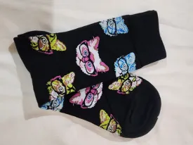 Colourful socks - smart cat rainbow